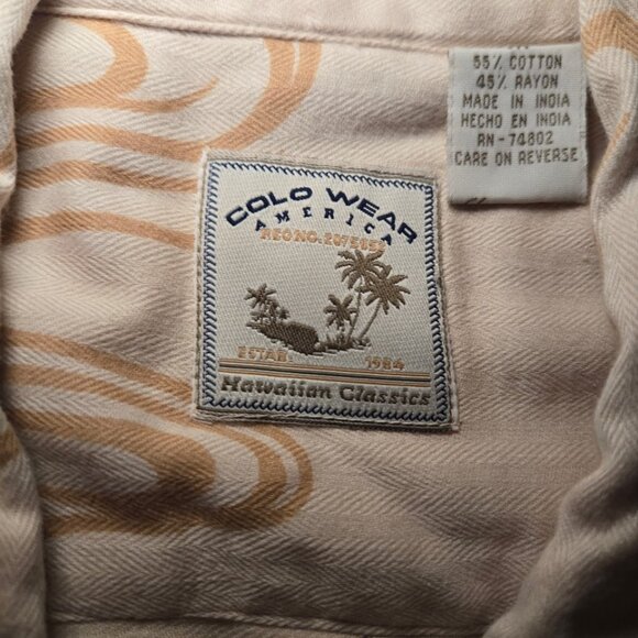 Colo Wear Hawaiian Shirt Woody Car Palm Tree Surfboard Aloha M - Picture 4 of 9